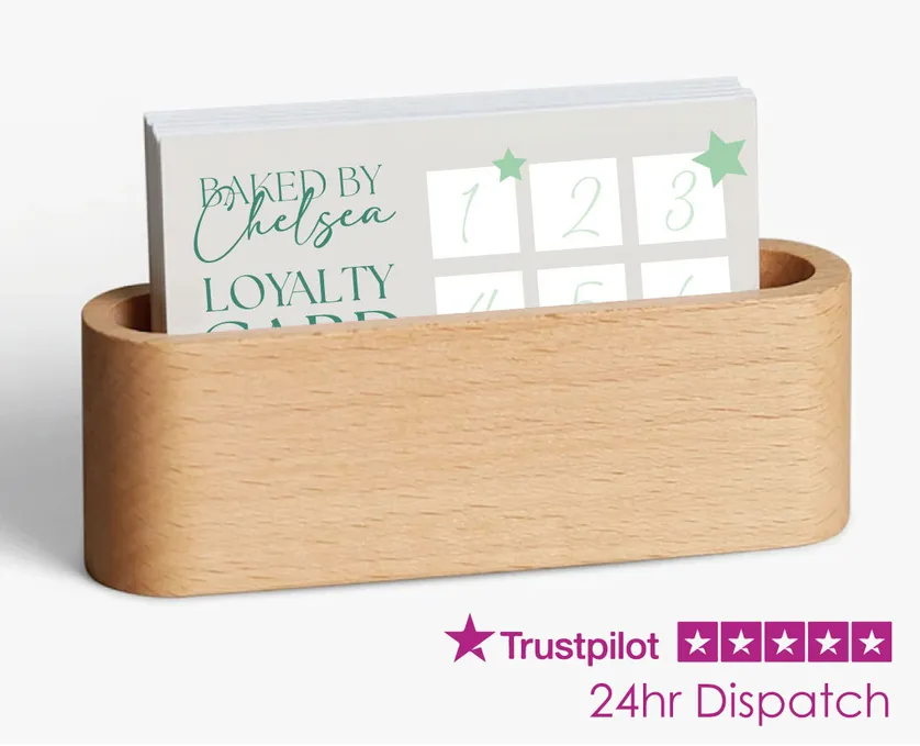 Wooden Business Card Holder