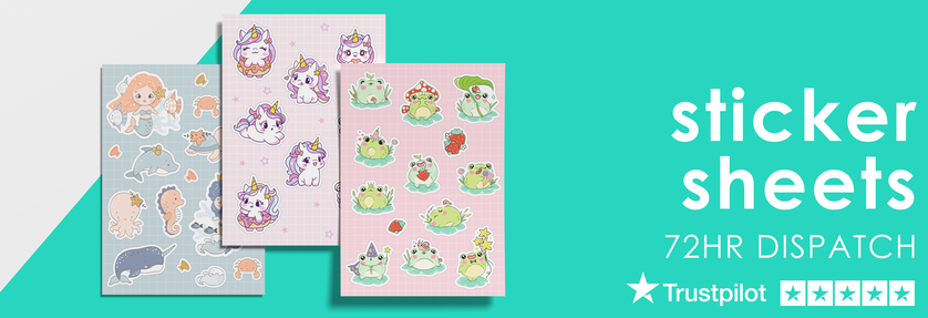 Sticker Sheets Printed Image