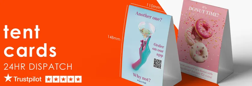 Tent Cards Printing Image