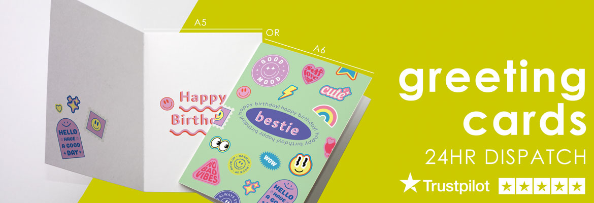 Greeting Card Printing - Banana-Print - 24 hr Dispatch